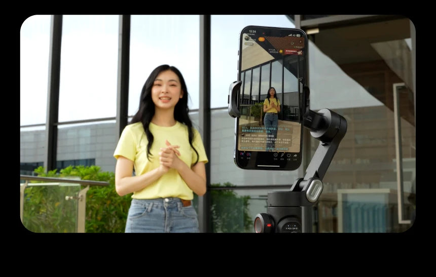 A gimbal selfie stick sold by WorkZen Interiors