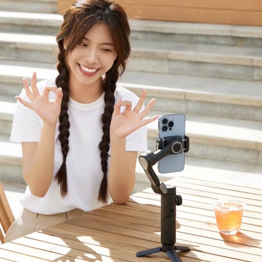 A gimbal selfie stick sold by WorkZen Interiors