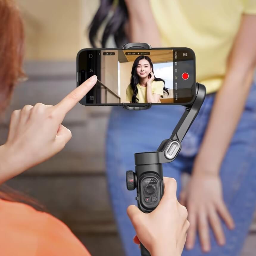 A gimbal selfie stick sold by WorkZen Interiors