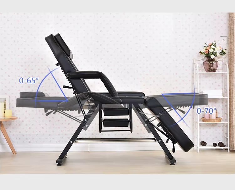 The adjustability of the aromatherapy massage bed sold by WorkZen Interiors