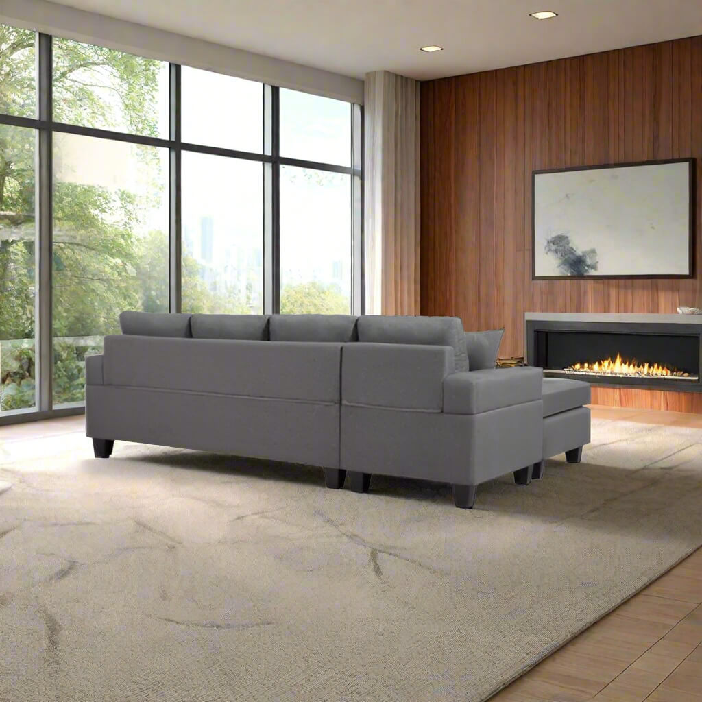 The back of a Modern Sectional Sofa sold by WorkZen Interiors
