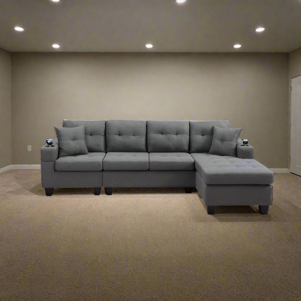 The front of a Modern Sectional Sofa sold by WorkZen Interiors