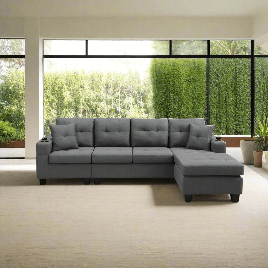 The front of a Modern Sectional Sofa sold by WorkZen Interiors