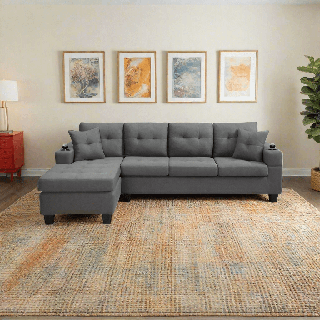 The front of a Modern Sectional Sofa sold by WorkZen Interiors