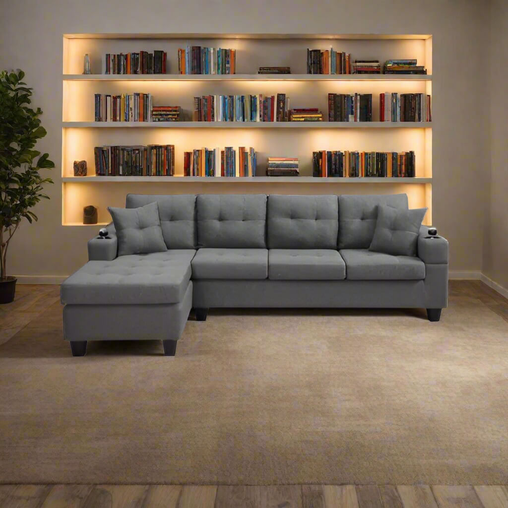The front of a Modern Sectional Sofa sold by WorkZen Interiors