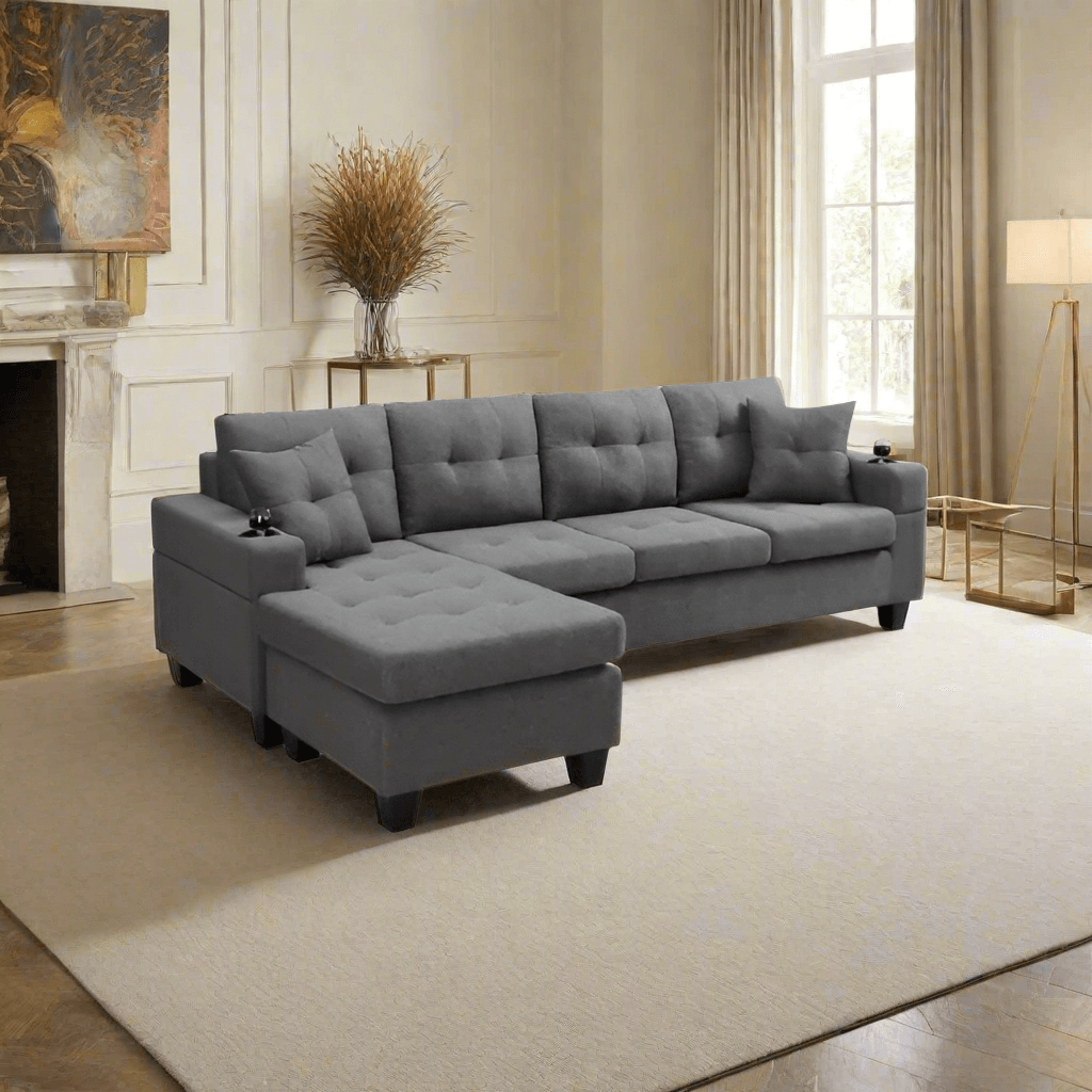 The side of a Modern Sectional Sofa sold by WorkZen Interiors