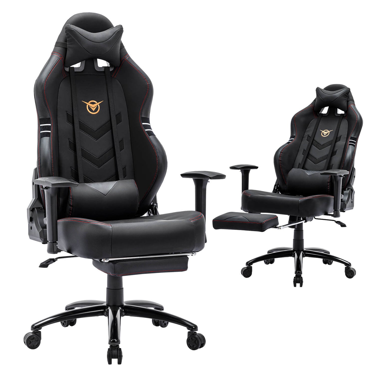 2 black big and tall gaming chair sold by WorkZen Interiors
