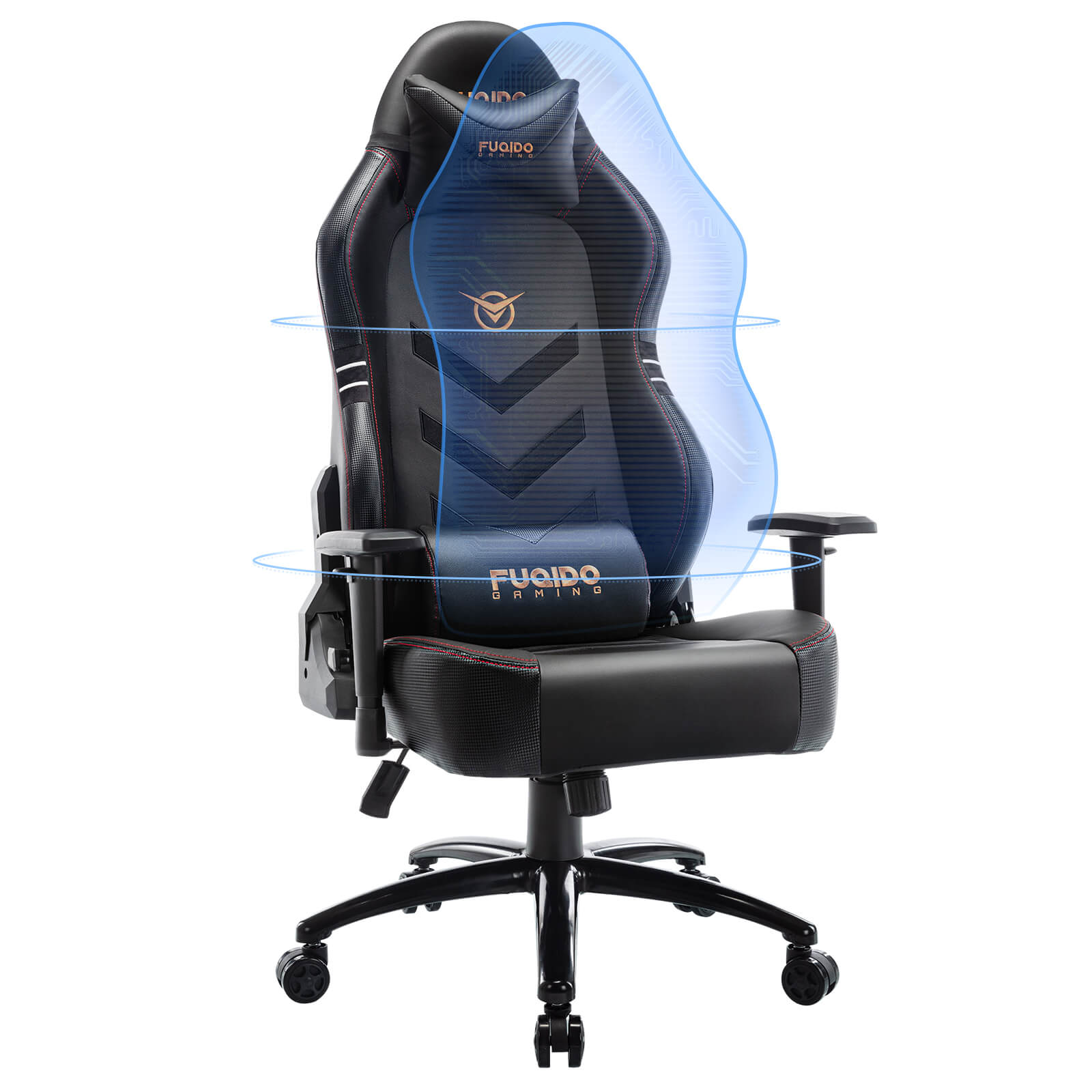 A black Big and Tall Gaming Chair sold by WorkZen Interiors