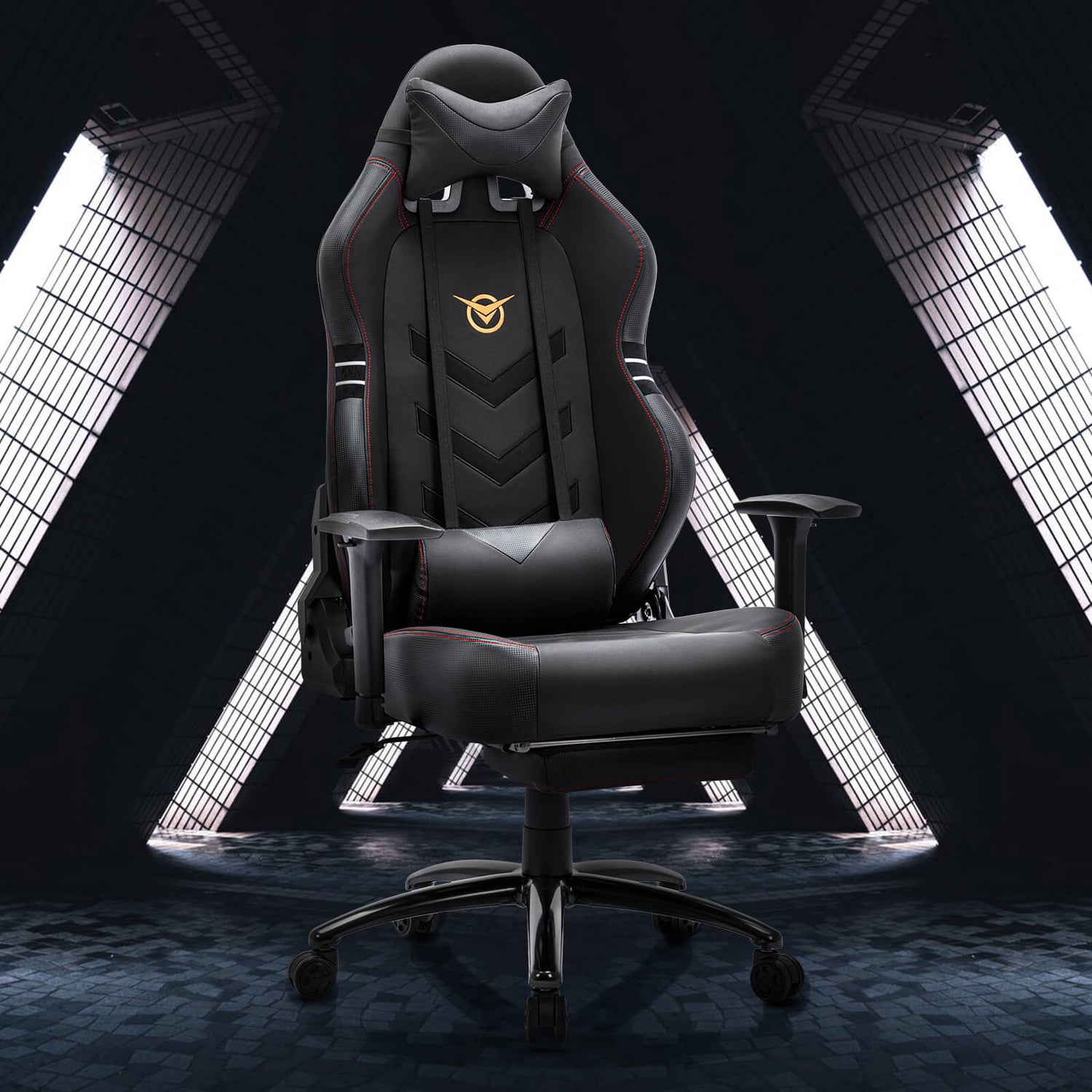 A black Big and Tall Gaming Chair sold by WorkZen Interiors