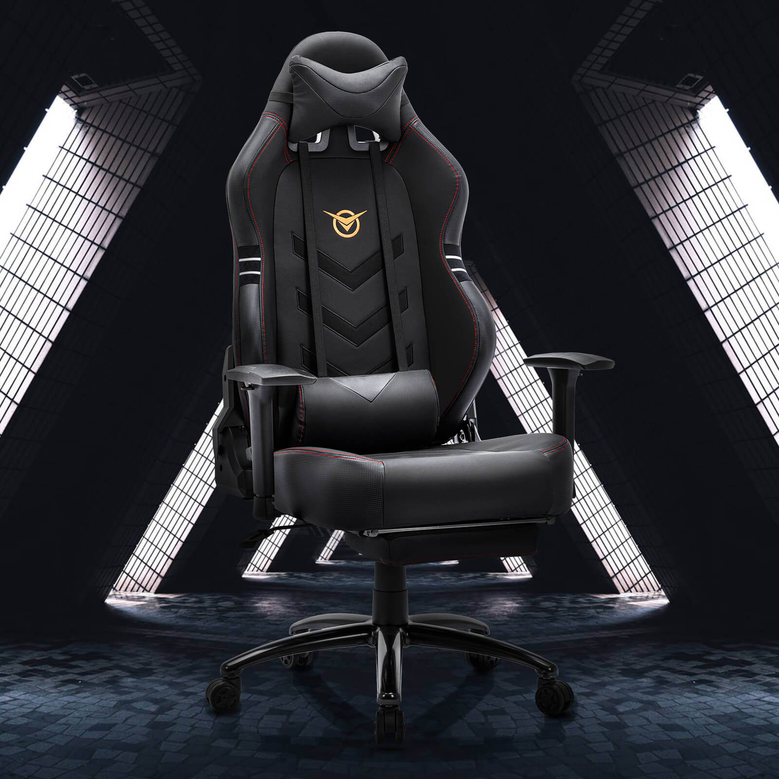 A black Big and Tall Gaming Chair sold by WorkZen Interiors