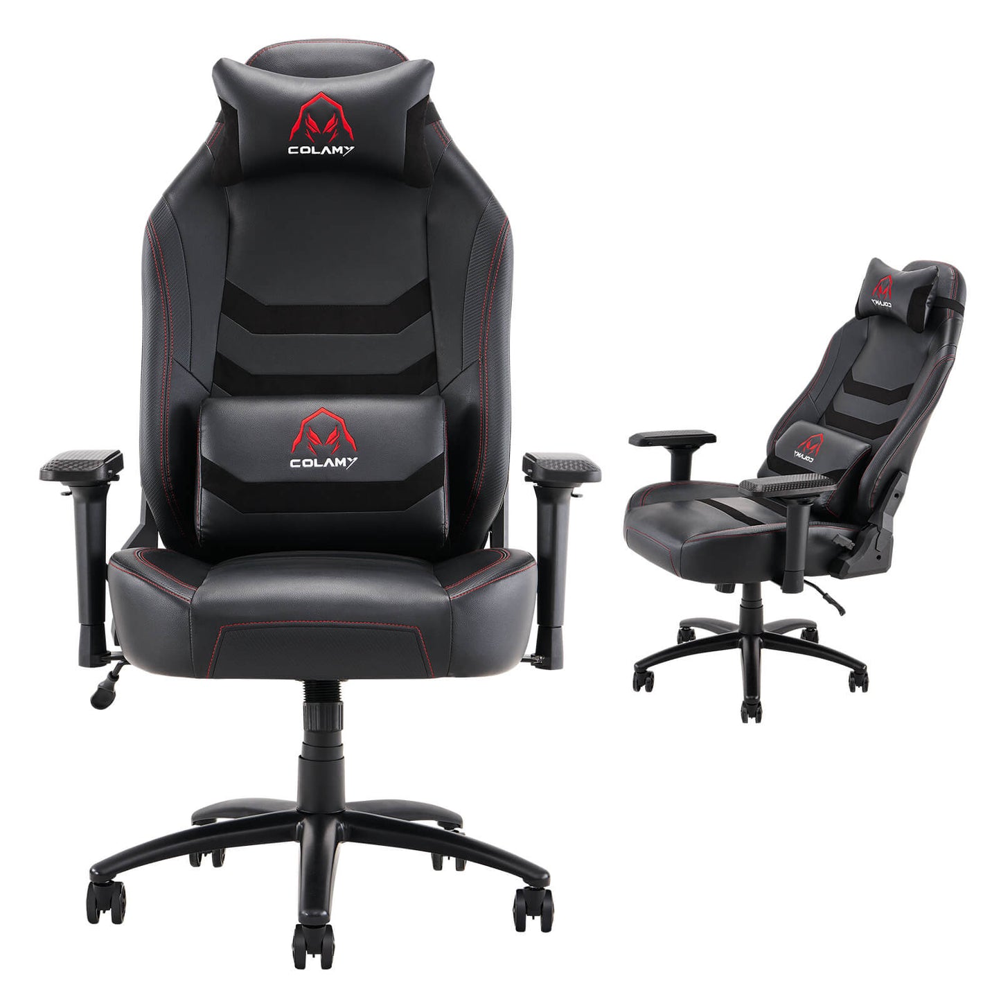A black heavy duty gaming chair sold by WorkZen Interiors
