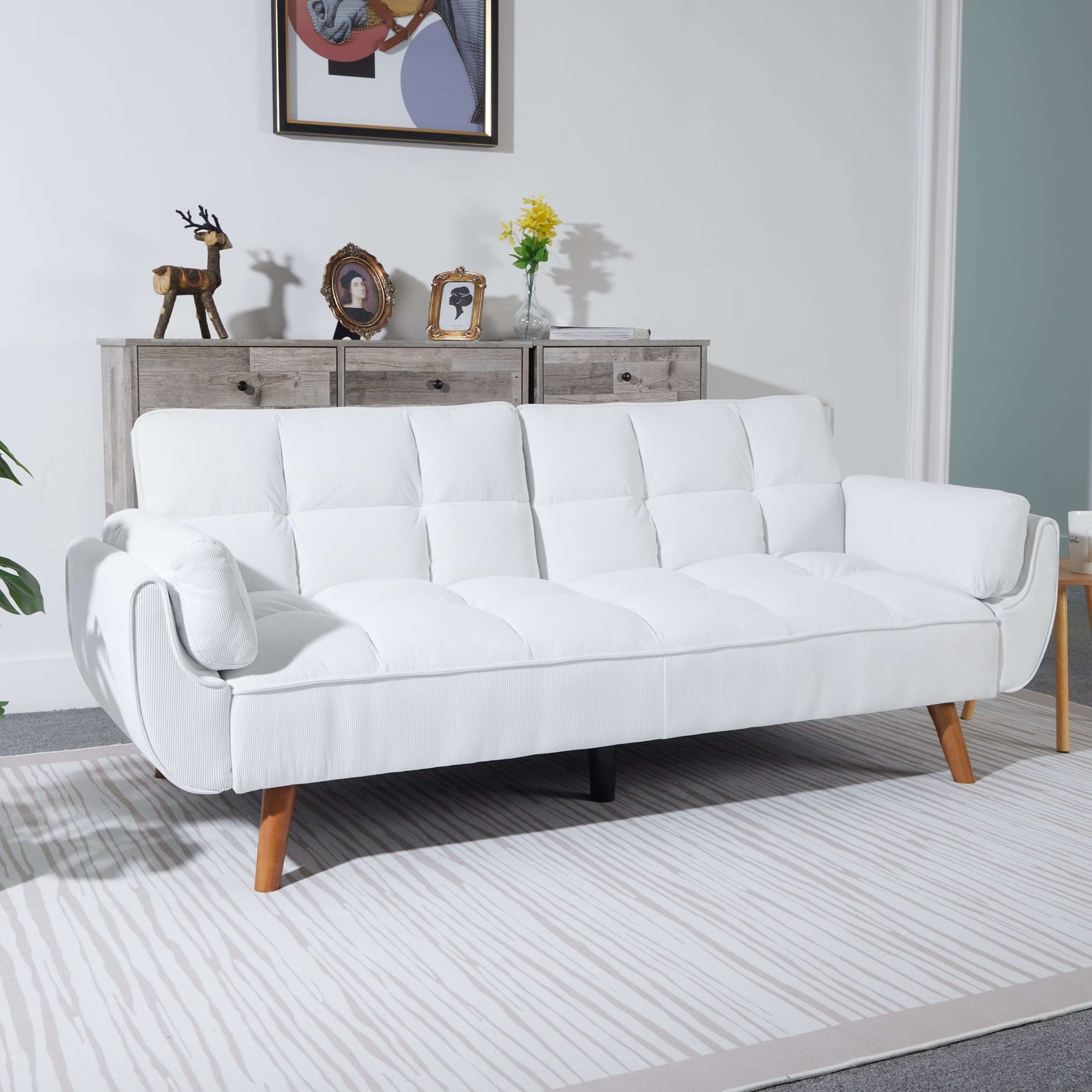 A Boston White Chair Sofa Bed sold by WorkZen Interiors