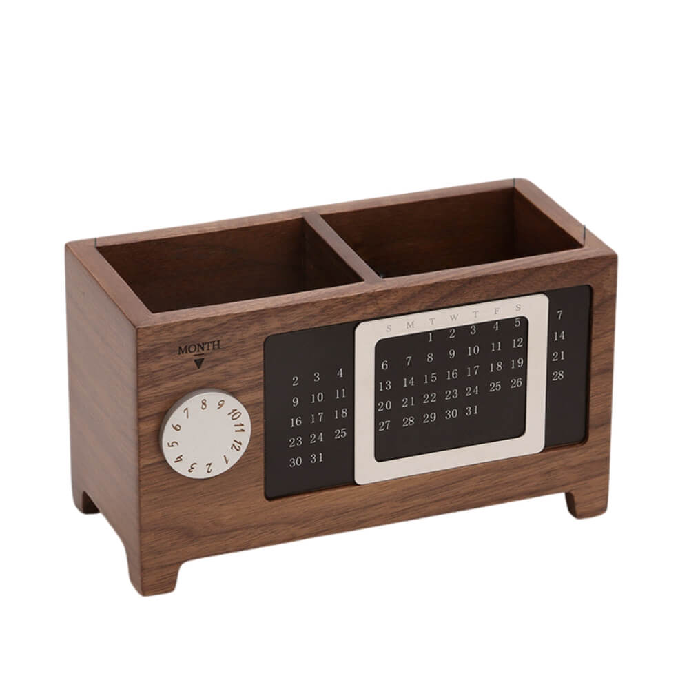 A Wooden Pen Holder sold by WorkZen Interiors