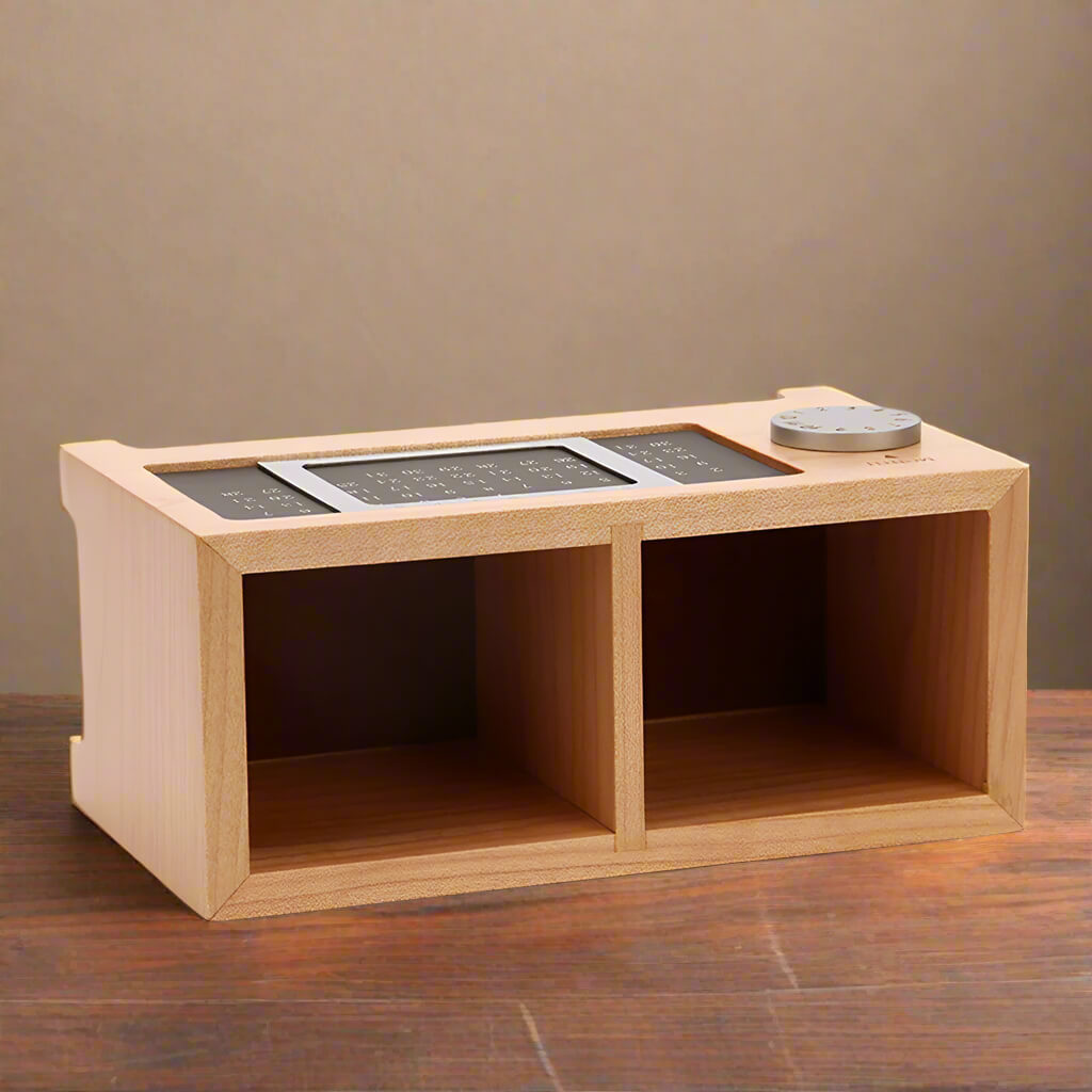 A Wooden Pen Holder sold by WorkZen Interiors