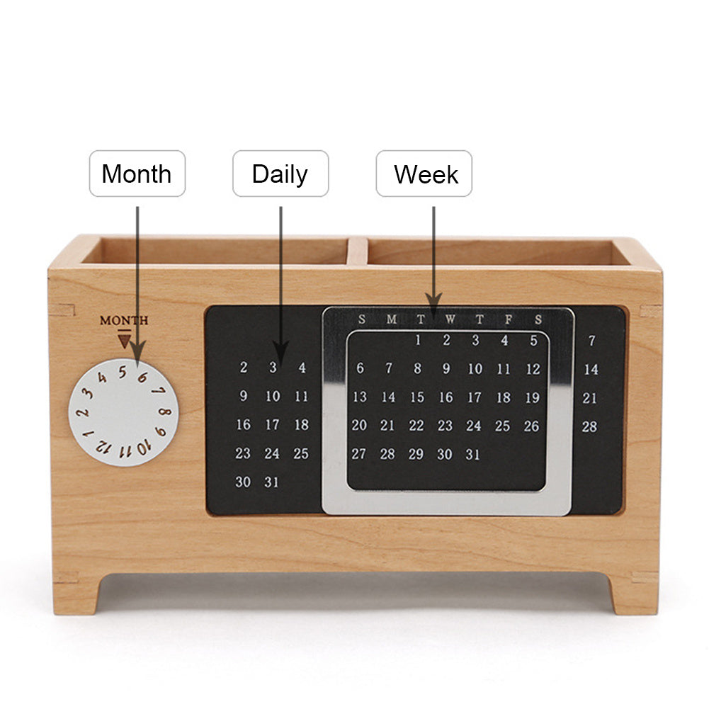 A Wooden Pen Holder sold by WorkZen Interiors