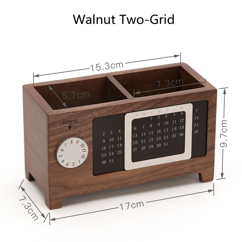 Dimension of a Wooden Pen Holder sold by WorkZen Interiors