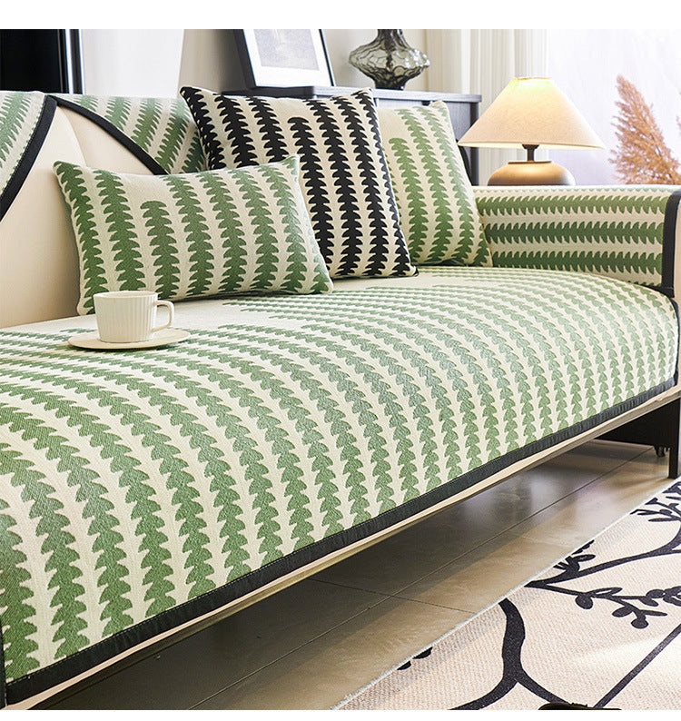 A Chenille Double Lounge Sofa Cover sold by WorkZen Interiors