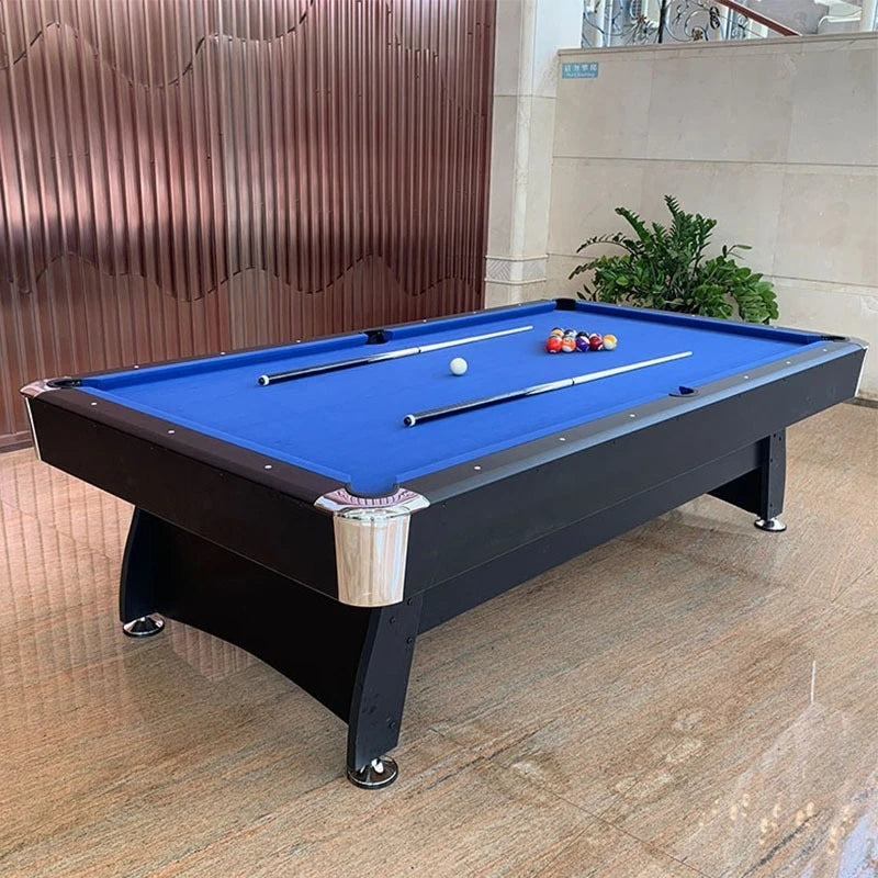 A blue snooker table sold by WorkZen Interiors