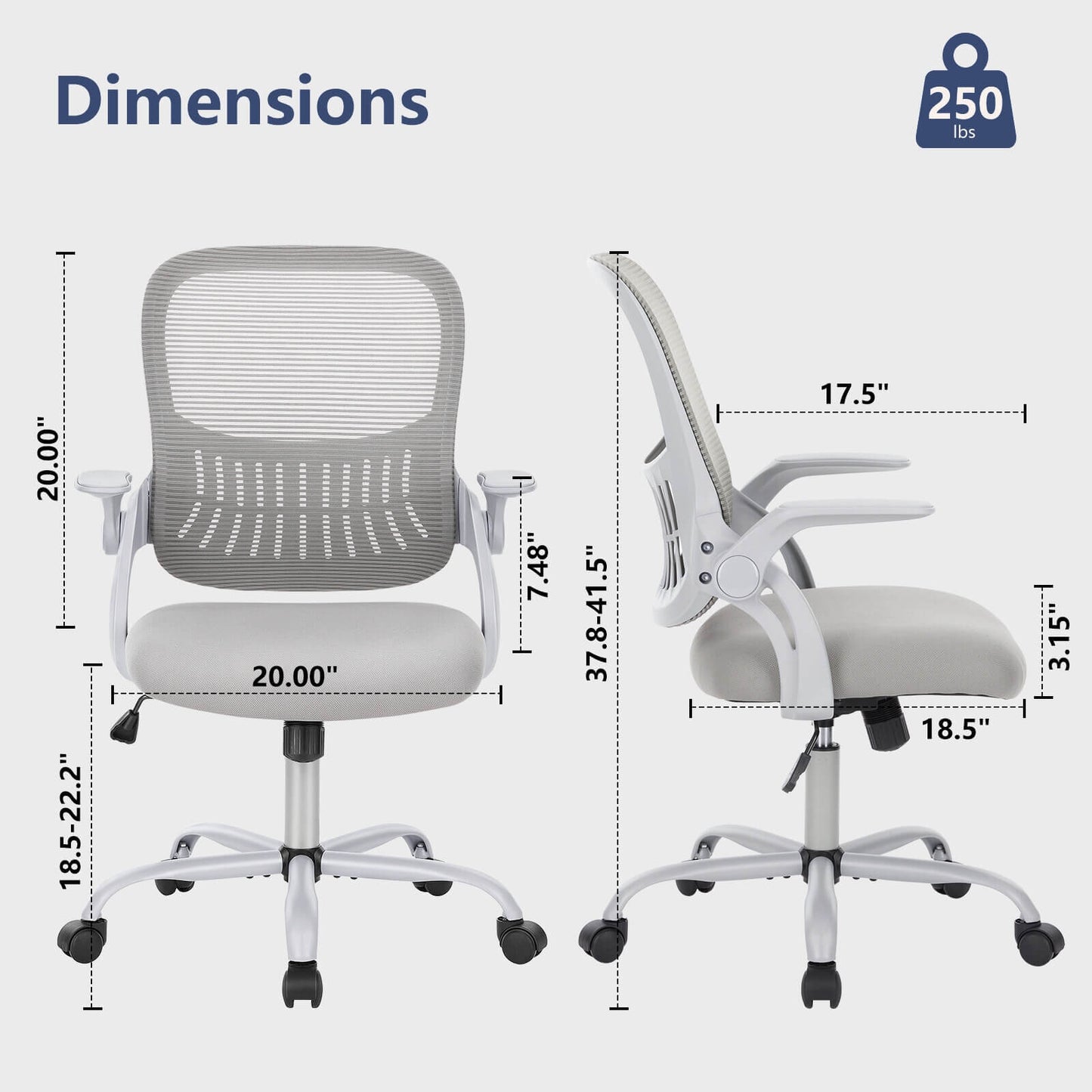 The 360 degrees and back storage basket of the pink mesh back office desk chair sold by WorkZen Interiors