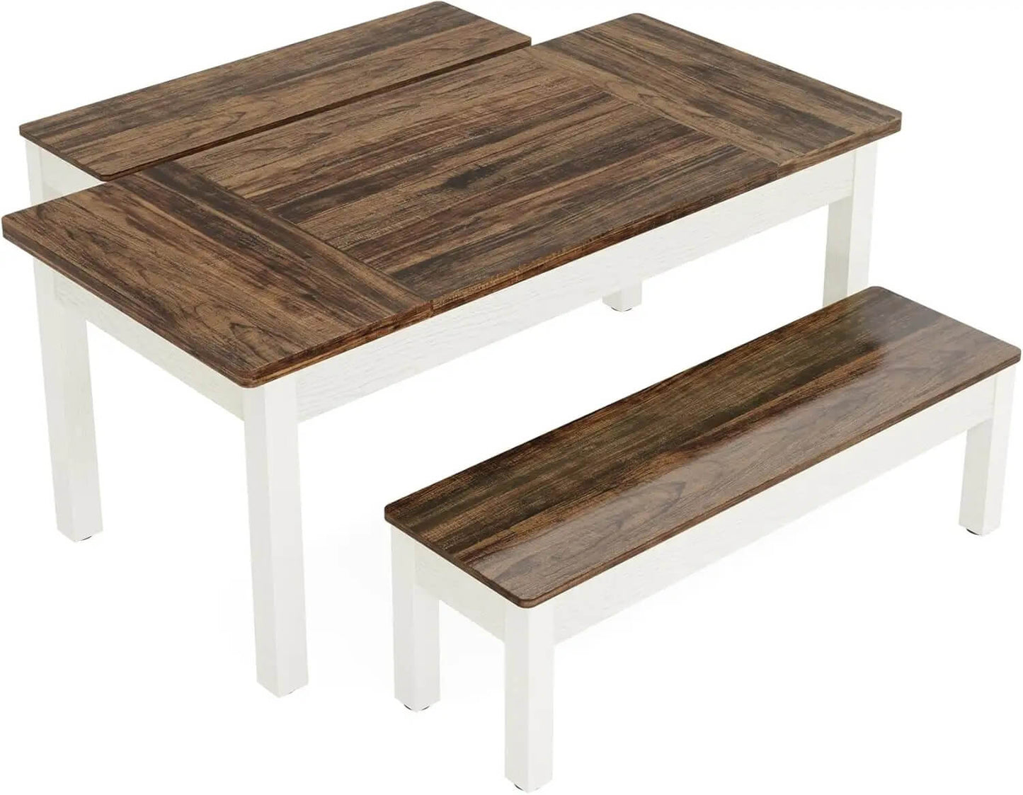 A mahogany cafeteria table set sold by WorkZen Interiors