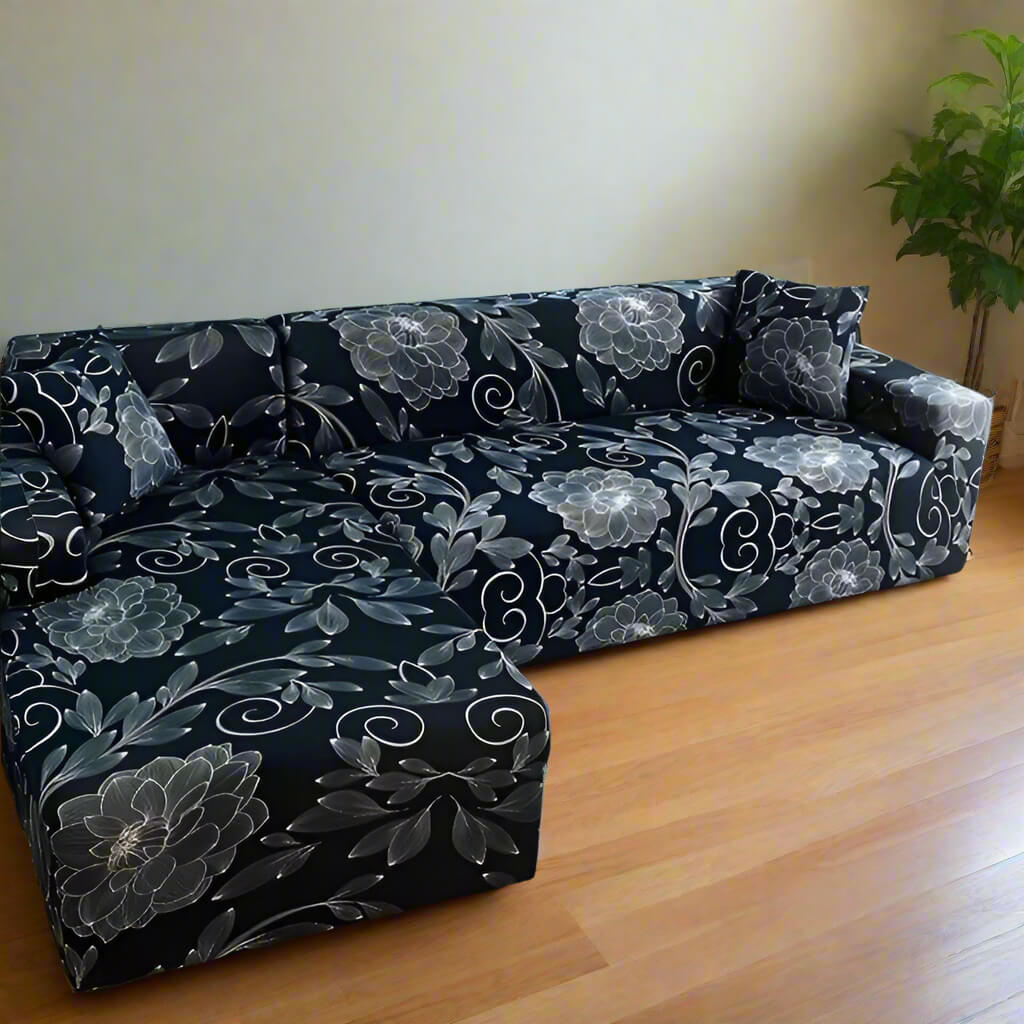 A Nordic Chaise Lounge Sofa Cover sold by WorkZen Interiors