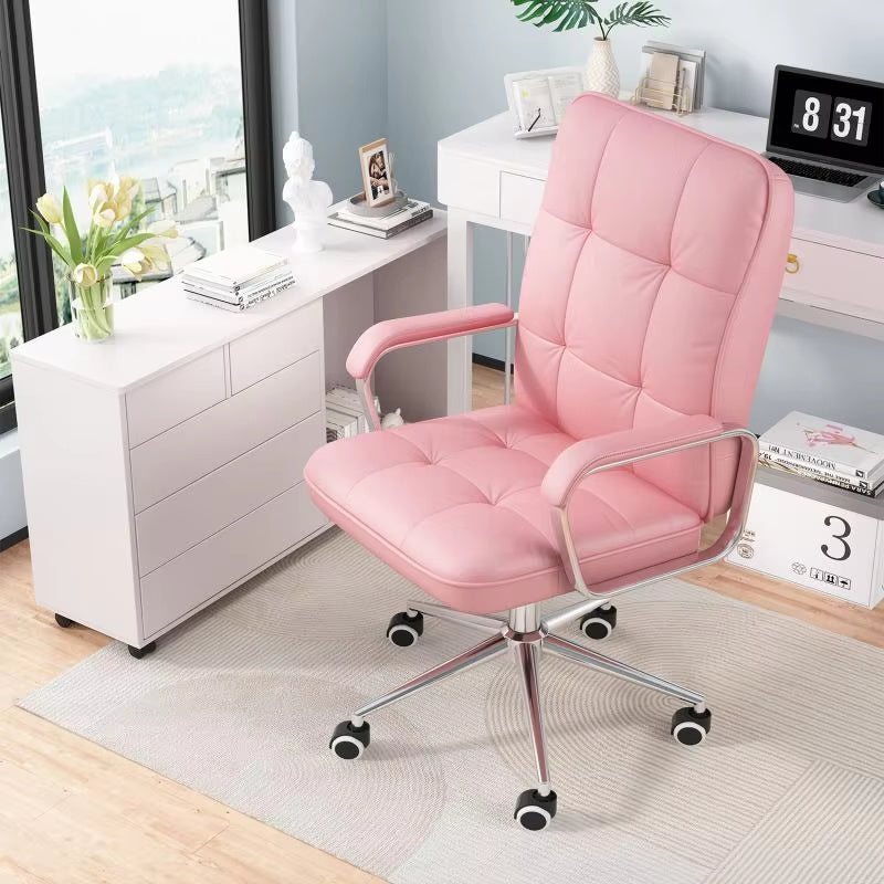 A pink office chair sold by WorkZen Interiors