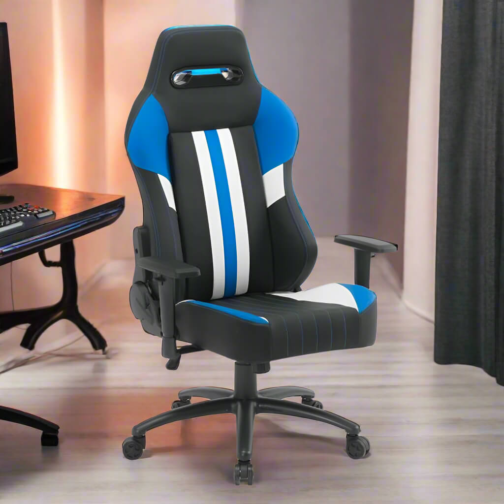 A recliner gamer chair sold on WorkZen Interiors
