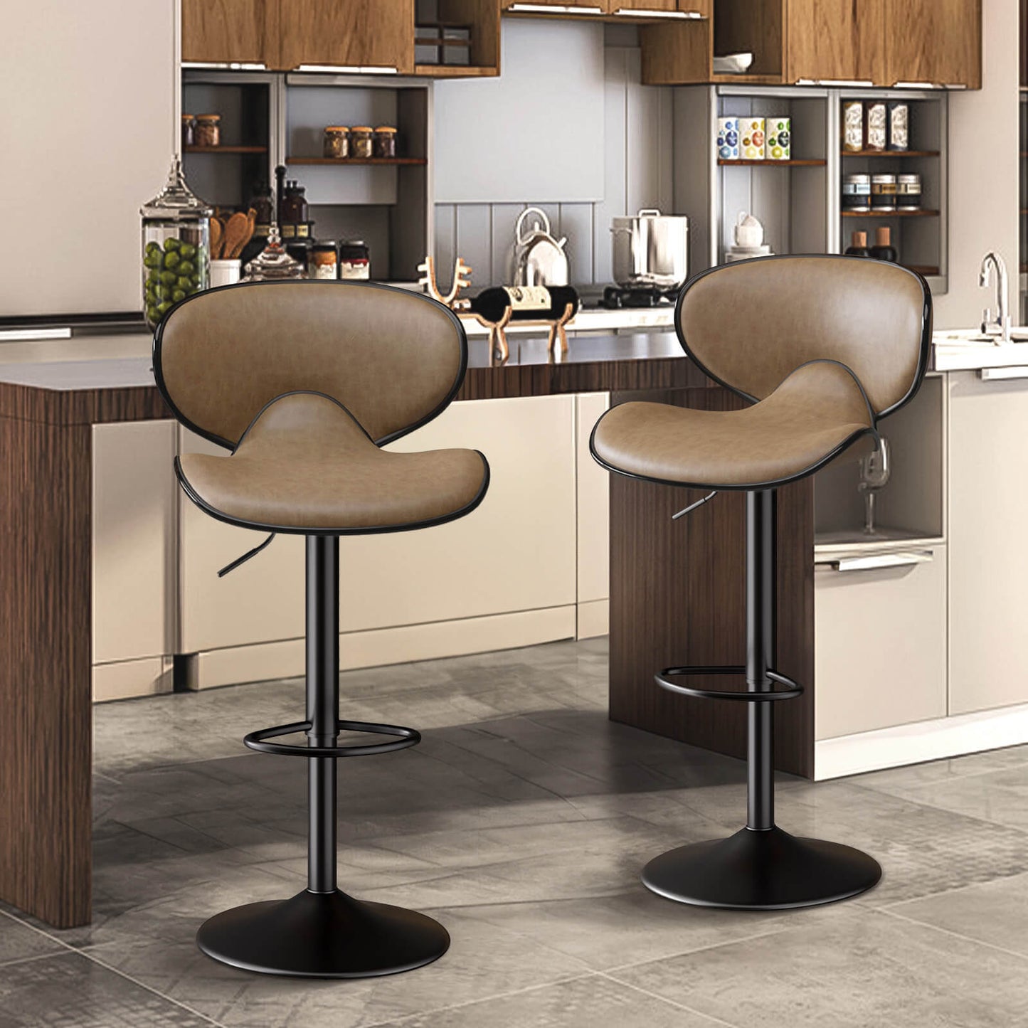 A Sacramento Bar Stools Set Of 2 sold by WorkZen Interiors