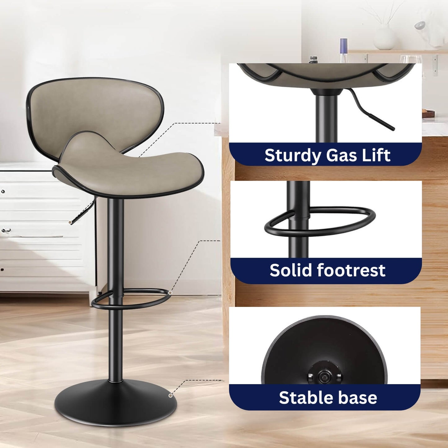 A Sacramento Bar Stools Set Of 2 sold by WorkZen Interiors