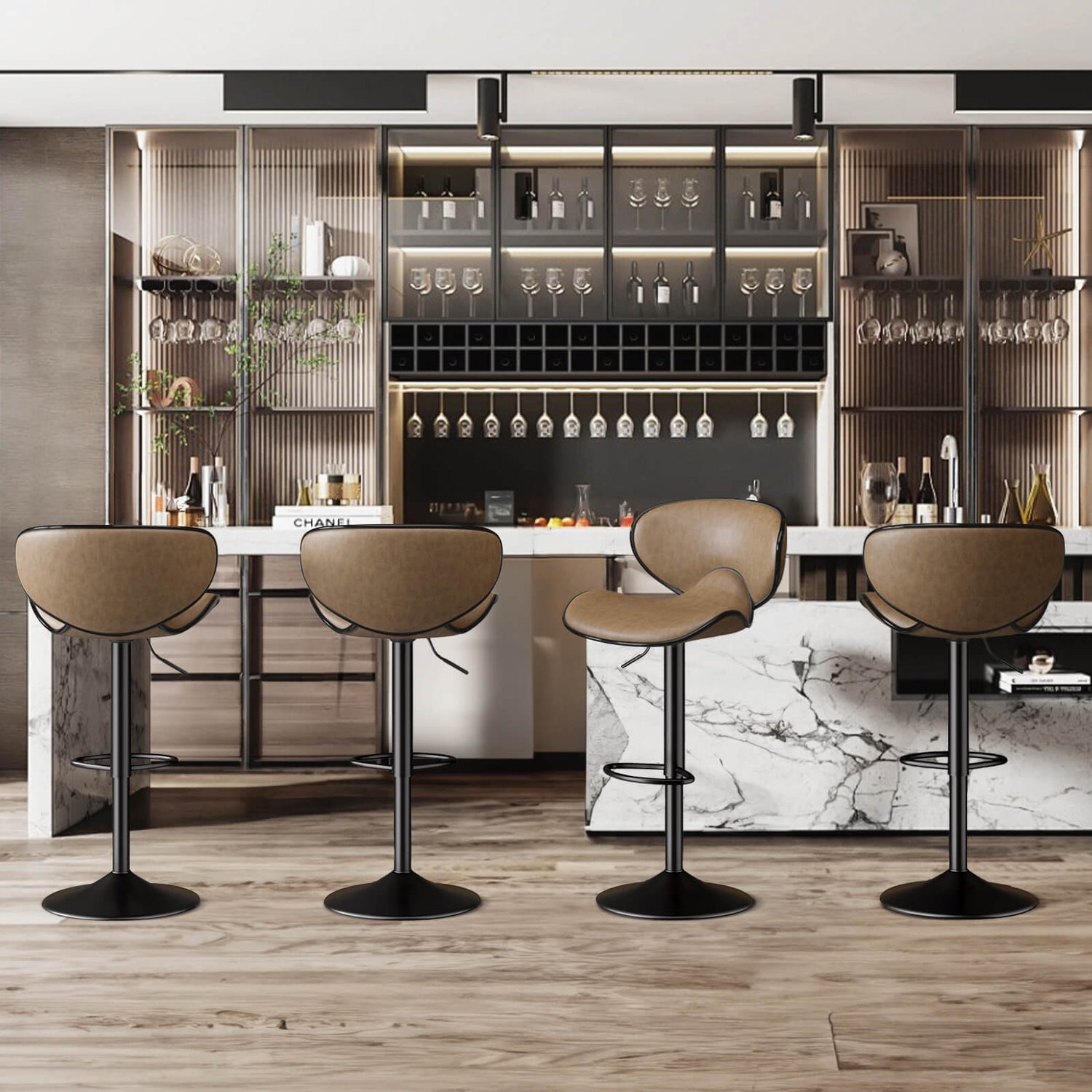 A Sacramento Bar Stools Set Of 2 sold by WorkZen Interiors