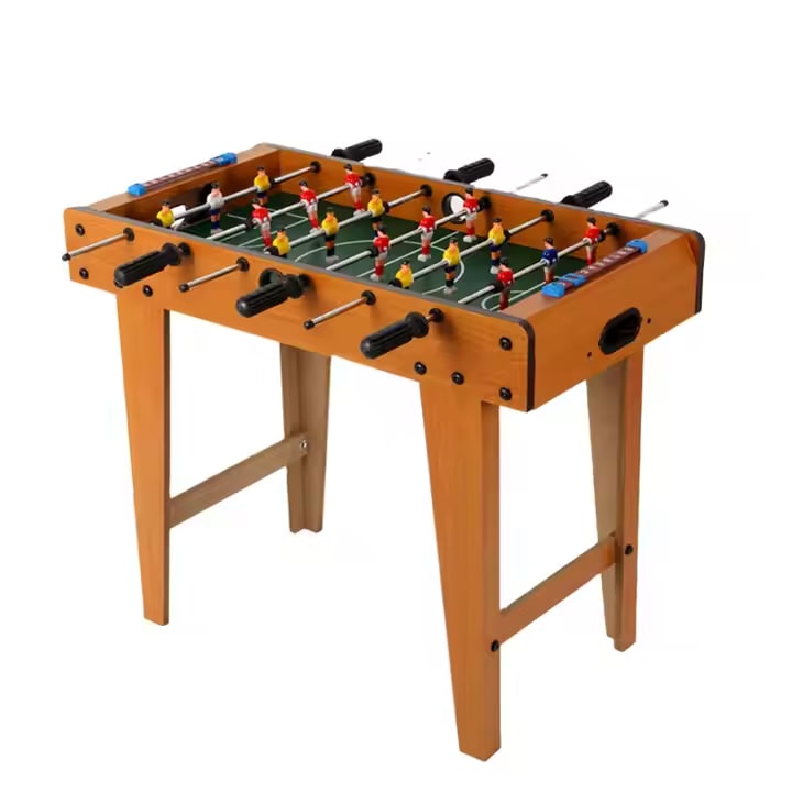 A soccer foosball table sold by WorkZen Interiors