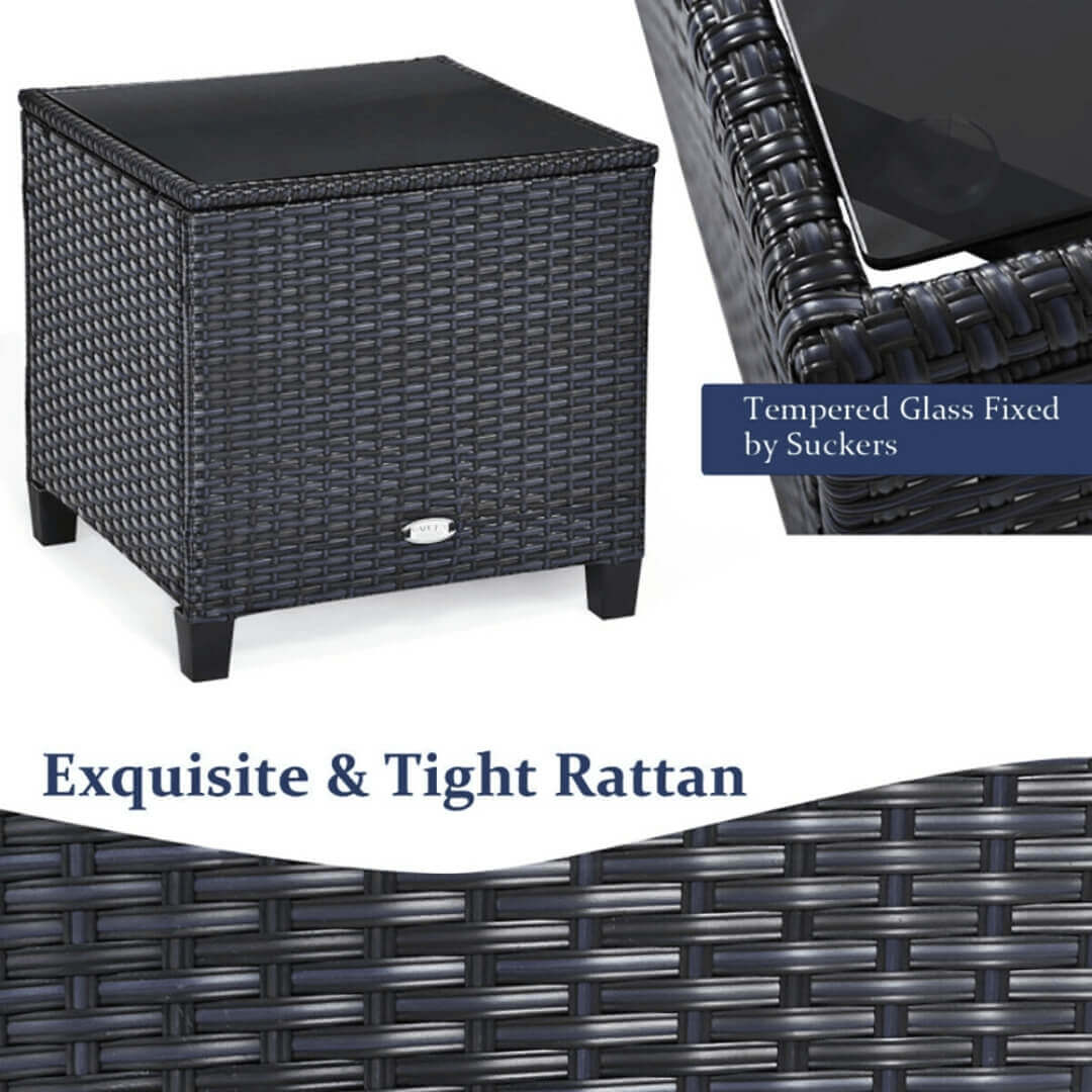 A red 3 Piece Patio Furniture Set sold by WorkZen Interiors