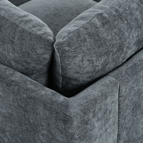 A grey 115.5 Foster Modular Deep Grey Sectional Sofa sold by WorkZen Interiors