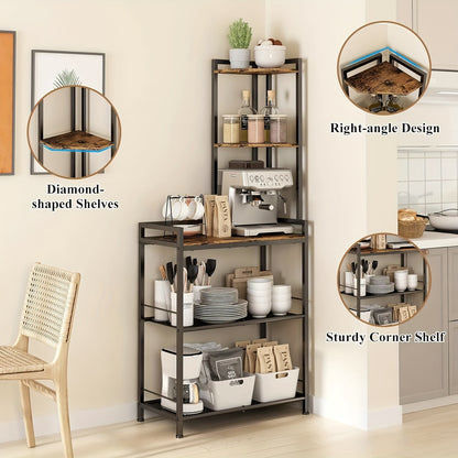 A 5 Tier Corner Shelf sold by WorkZen Interiors