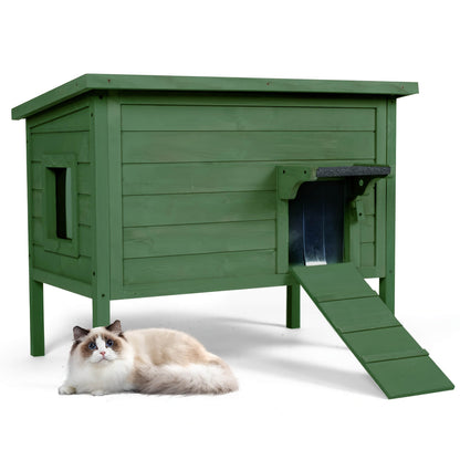 Large Wooden Outdoor Cat House