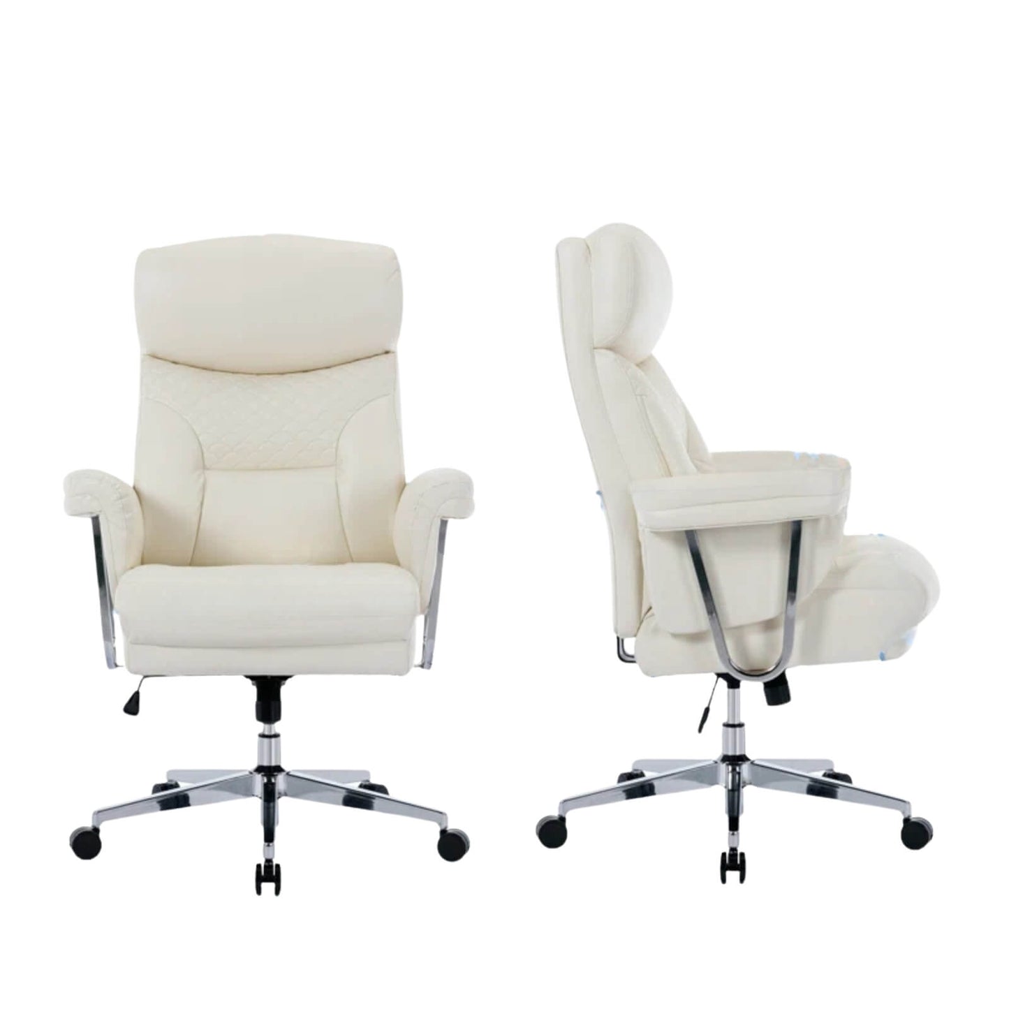 2 white Executive Office Chairs sold by WorkZen Interiors