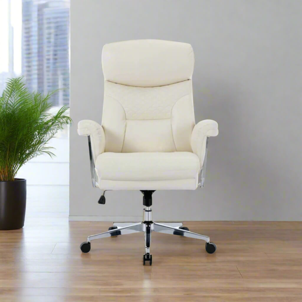 An white Executive Office Chair sold by WorkZen Interiors