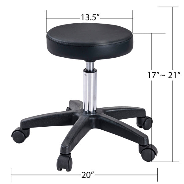 A black stool sold by WorkZen Interiors