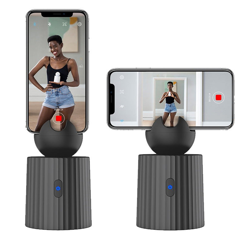 A black auto object tracking phone holder sold by WorkZen Interiors