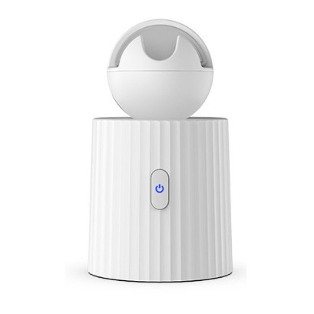 A white auto object tracking phone holder sold by WorkZen Interiors