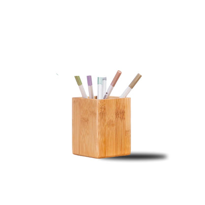 A Bamboo Fountain Pen Holder sold WorkZen Interiors