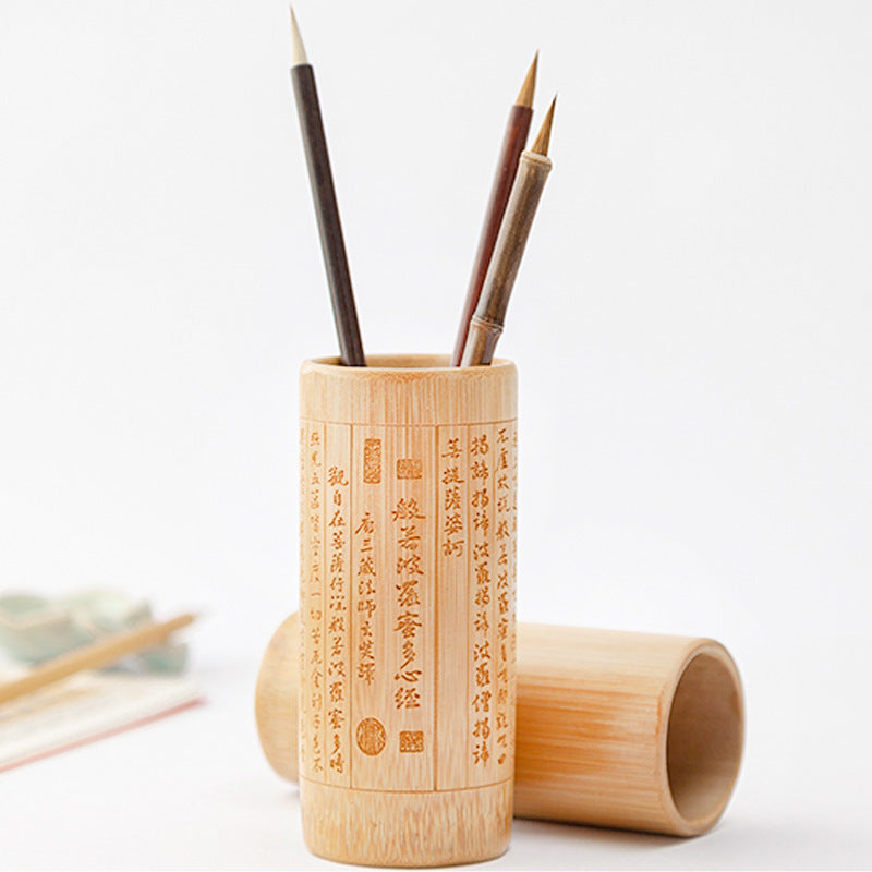 A Bamboo Fountain Pen Holder sold WorkZen Interiors