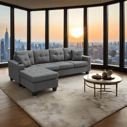 The side of a Modern Sectional Sofa sold by WorkZen Interiors