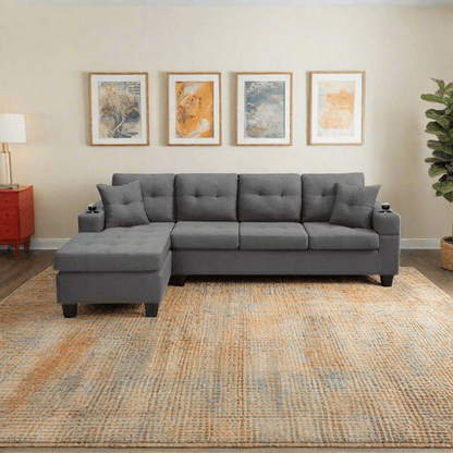 The front of a Modern Sectional Sofa sold by WorkZen Interiors
