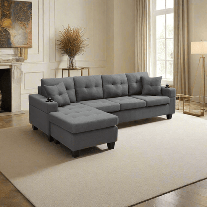 The side of a Modern Sectional Sofa sold by WorkZen Interiors