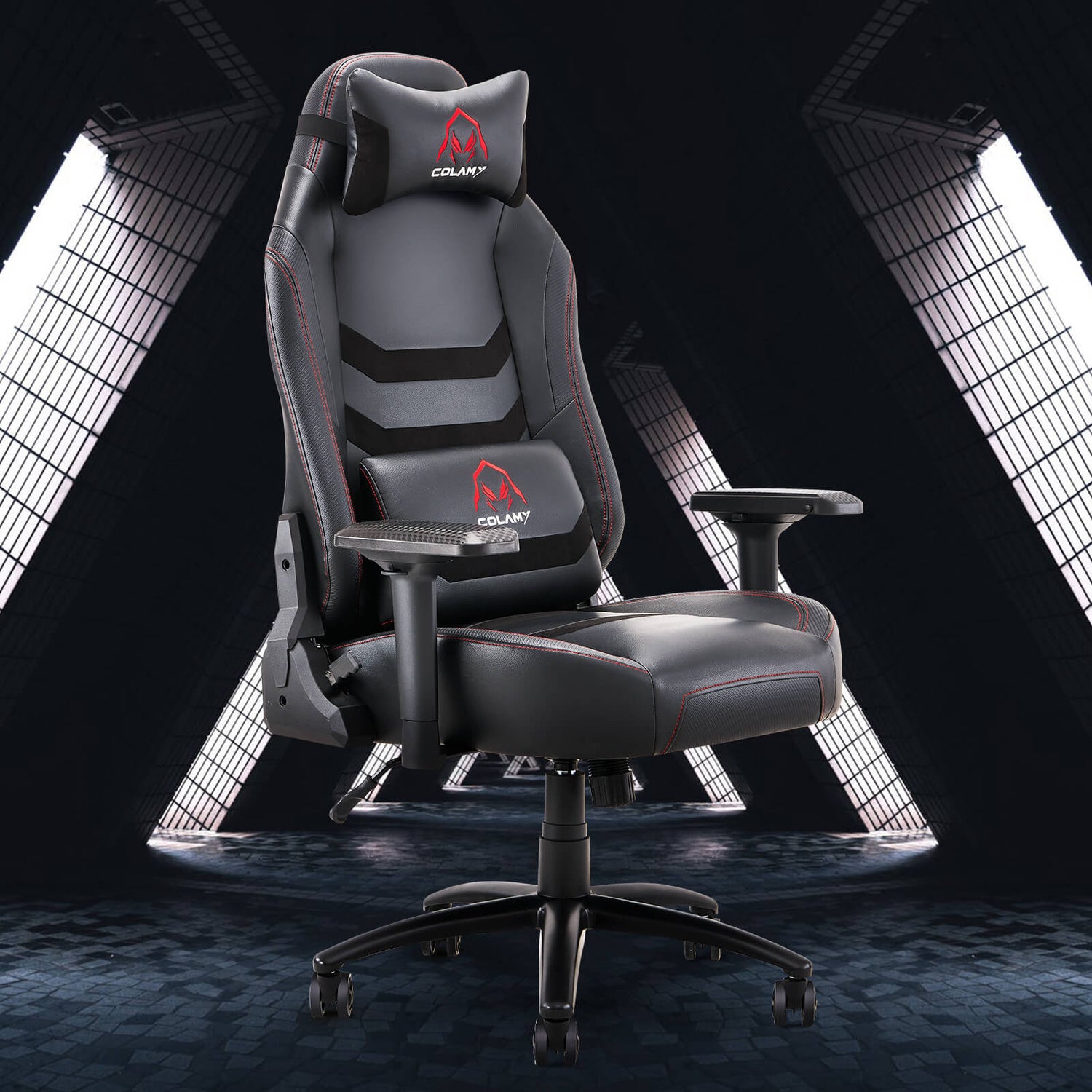 A black heavy duty gaming chair​ sold by WorkZen Interiors