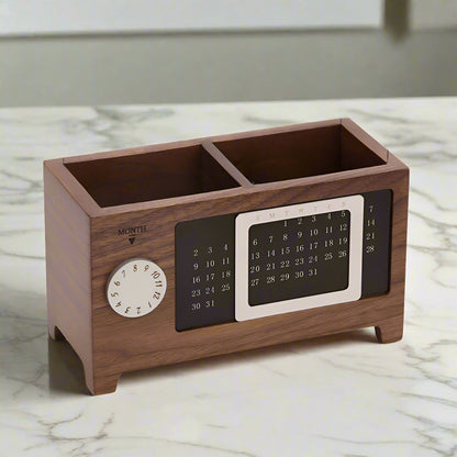 A Wooden Pen Holder sold by WorkZen Interiors