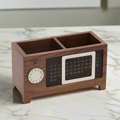 A Wooden Pen Holder sold by WorkZen Interiors