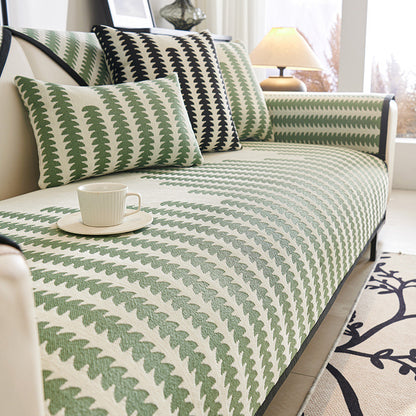 A Chenille Double Lounge Sofa Cover sold by WorkZen Interiors