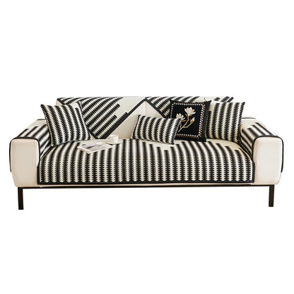 A Chenille Double Lounge Sofa Cover sold by WorkZen Interiors